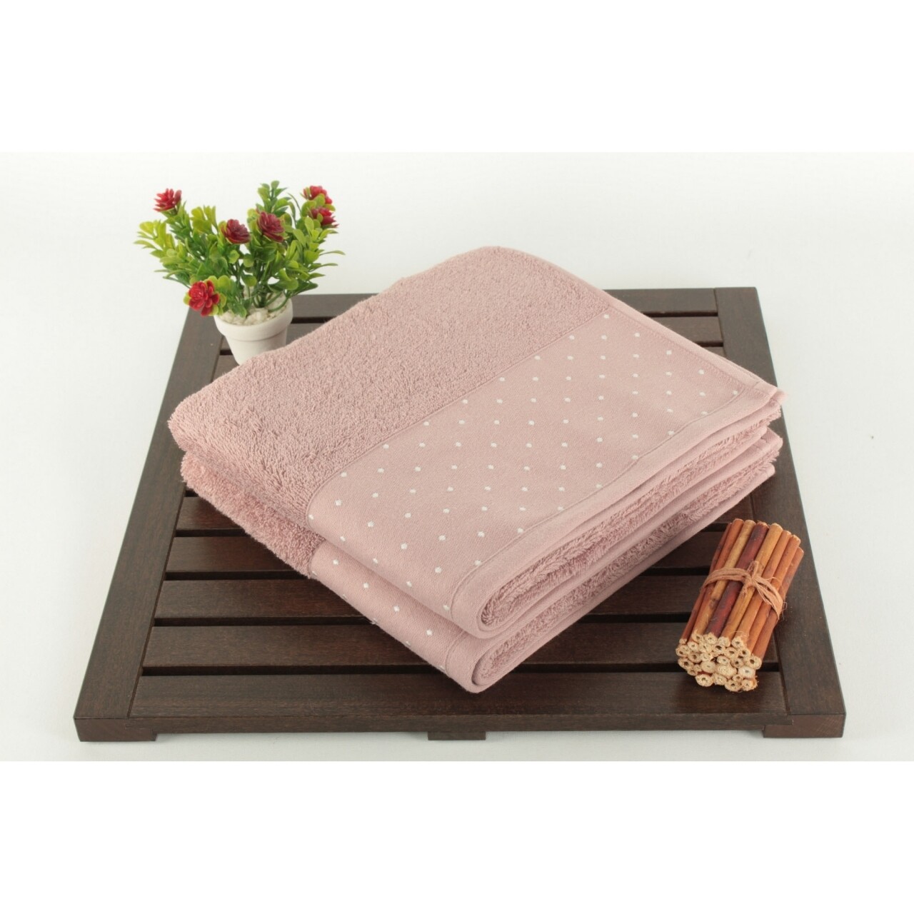 Set 2 prosoape Pitircik, 50x90 cm, roz - imagine 3